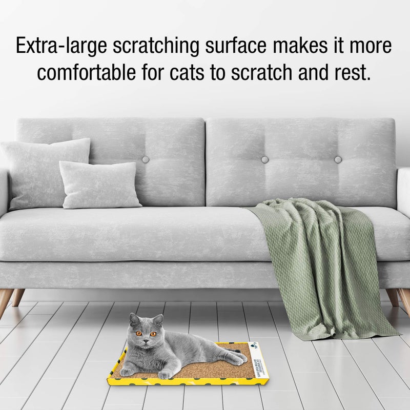 Our Pets Cosmic Cat Scratcher, North-American Grown Catnip Included, Reversible for Twice the Use, 18.13" x 10.13" x 1.25" - Image 5